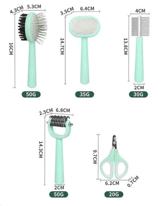 5-in-1 Pet Grooming Care Kit