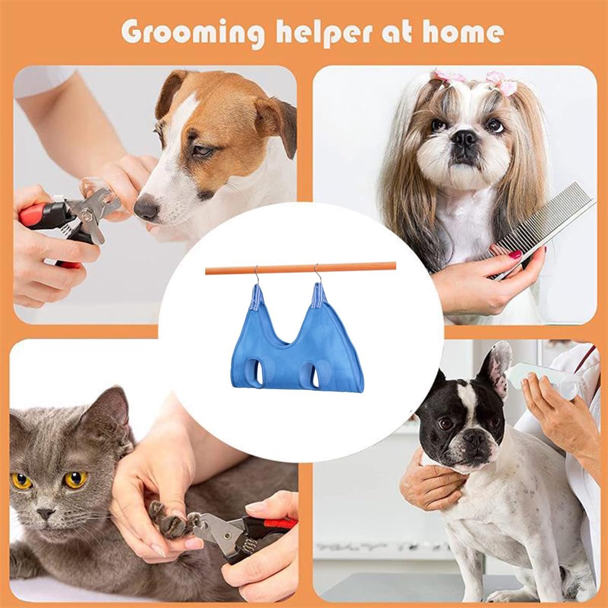 11-Piece Pet Grooming Hammock