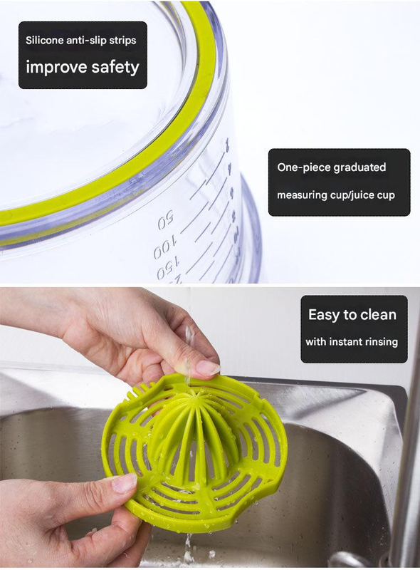 4-in-1 Manual Citrus Juicer with Grater and Egg Separator